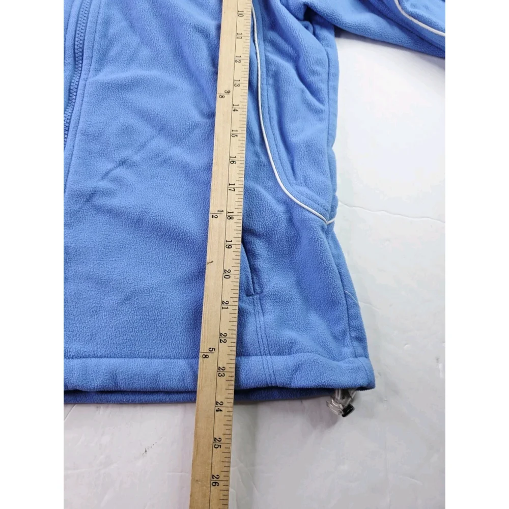 Columbia Tech Full-Zip Fleece Jacket Light Blue Women's Size Large